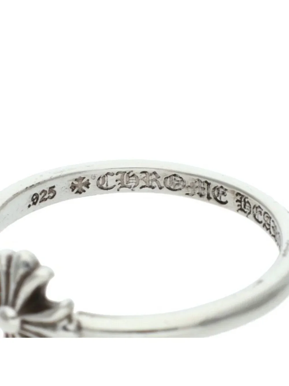Chrome Hearts Bubblegum CH Pls Plus Silver Ring